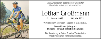 Traueranzeige von Lothar Großmann von Mannheimer Morgen